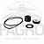 KIT SELO MECÂNICO EM CERÂMICA PARA BOMBAS HYPRO 3430-0332 - HYPRO - Imagem 1