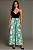 Calça Pantalona Viscose Estampada Verde G - Imagem 1