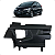 Moldura Painel Central Honda Fit 2015 2016 2017 2018 a 2020 - Imagem 1