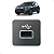 Moldura Conector USB Honda Hr-v 2022 2023 2024 - Imagem 1