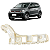 Guia Suporte Parachoque Traseiro Esquerdo VW Up! 2015 2016 - Imagem 1