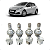 Jogo 4 Parafusos Roda Com Capa Peugeot 208 17mm - Imagem 1