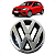 Emblema Grade Volkswagen Gol G3 1999 2000 2001 2002 2003 - Imagem 1