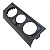 Moldura Painel Comando Ar VW Saveiro G7 2020 2021 2022 - Imagem 2
