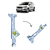 Máquina Vidro S/ Motor Traseiro Esquerdo Ford Ka 2015 a 2021 - Imagem 1