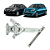 Máquina Vidro S/ Motor Traseiro Direito Nissan March Versa - Imagem 1