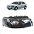 Farol Direito Máscara Negra VW Gol 1999 a 2005 C/ Detalhe - Imagem 1