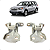 Par Dobradiça Porta Dianteira Direita Subaru Forester 2012 - Imagem 1