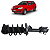 Amortecedor Dianteiro Esquerdo Fiat Palio 2014 2015 2016 - Imagem 1