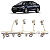 Flauta Bico Injetor Chevrolet Cruze 1.4 2018 2019 2020 2021 - Imagem 1