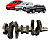 Eixo Virabrequim VW Gol 1.0 3cc Fox Up! Voyage Polo 12v 2022 - Imagem 1