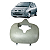 Acabamento Central Teto Renault Scenic 1999 2000 2001 2002 - Imagem 1