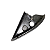 Moldura Interna Retrovisor Peugeot 206 207 1999 2000 2001 - Imagem 3