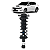 Amortecedor Traseiro Esquerdo Subaru Impreza 2008 2009 2010 - Imagem 1