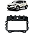 Moldura Rádio Multimídia Renault Captur 2017 2018 a 2020 - Imagem 1