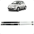 Par Amortecedor Porta Malas Fiat 500 1.4 2011 2012 2013 - Imagem 1