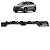 Guia Parachoque Traseiro Esquerdo Honda HR-V 2021 2022 2023 - Imagem 1