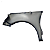 Paralama Direito Volkswagen Gol G6 2013 2014 2015 Detalhe - Imagem 5