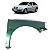 Paralama Direito Volkswagen Gol 1999 2000 2001 2002 Detalhe - Imagem 1