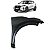 Paralama Direito Nissan Kicks 1.6 2019 2020 2021 - Imagem 1