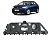Suporte Para-choque Traseiro Esquerdo Volkswagen Nivus 2021 - Imagem 1