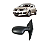 Retrovisor Direito Renault Clio 2000 2001 2002 2003 a 2012 - Imagem 1