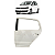 Porta Traseira Esquerda Volkswagen Fox I-MOTION 1.6 2013 - Imagem 1