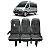 Banco Terceira Fileira Fiat Ducato Minibus 2013 2014 - Imagem 1