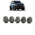 Jogo 5 Parafuso Roda Ford Bronco 2.0 2021 2022 2023 2024 - Imagem 1