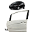 Porta Dianteira Esquerda Honda Fit LX 2017 2018 2019 2020 - Imagem 1