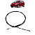 Cabo Trava Portinhola Chery Celer 1.5 2011 2012 2013 2014 - Imagem 1