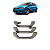 Kit Alça De Teto Chery Cielo 1.6 2010 2011 2012 2013 2014 - Imagem 1