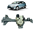 Máquina Vidro Traseiro Direito Citroën C4 Pallas 2008 a 2012 - Imagem 1