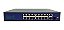 Switch 16 Portas Poe+ 250w + 2 portas Gigabit + 1 SFP 1.25G Hisource F1621gbl-a - Imagem 1