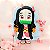Nezuko Estilo Crochê Amigurumi - Imagem 1