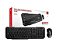 403040380100 KIT Teclado e Mouse S/fio K-w40bk Preto C3tech - Imagem 1