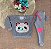 Conjunto de frio Blusa Urso Panda com legging neon - Imagem 1