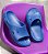 Chinelo Slider EVA ActVitta Preto e Azul - Imagem 3