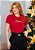 Camiseta Feminina Amor estrelas -Cor Vermelho - Imagem 1