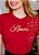 Camiseta Feminina Amor estrelas -Cor Vermelho - Imagem 3