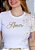 Camiseta Feminina Amor estrelas -Cor Branco - Imagem 3