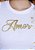 Camiseta Feminina Amor estrelas -Cor Branco - Imagem 2