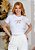 Camiseta Feminina Fé estrelas -Cor Branco - Imagem 1