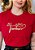 Camiseta Feminina Fé, Esperança, Amor- Patch -Cor Vermelho - Imagem 3