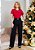 Camiseta Feminina Strass -Cor Vermelho - Imagem 4
