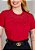 Camiseta Feminina Strass -Cor Vermelho - Imagem 3