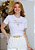 Camiseta Feminina Jesus Cruz Strass -Cor Branco - Imagem 1