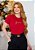 Camiseta Feminina Jesus Minimalista Patch -Cor Vermelho - Imagem 1