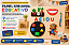 PAINEL DE ATIVIDADES SENSORIAIS MONTESSORI PORTÁTIL MODELO 3 - Imagem 1