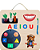 MINI PAINEL DE ATIVIDADES SENSORIAIS MONTESSORI ENCAIXES 40x40 - Imagem 1
